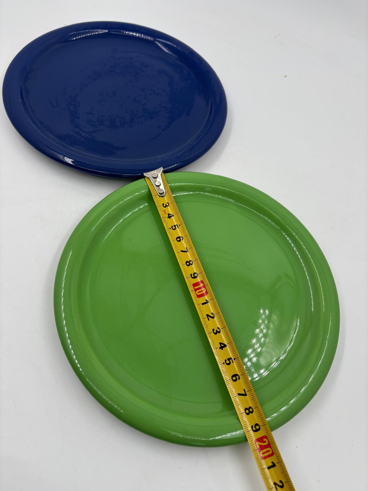 Vintage Kaffeeservice Set von 4 von Wächtersbacher Keramik blau grün Wellenrand-Dekor