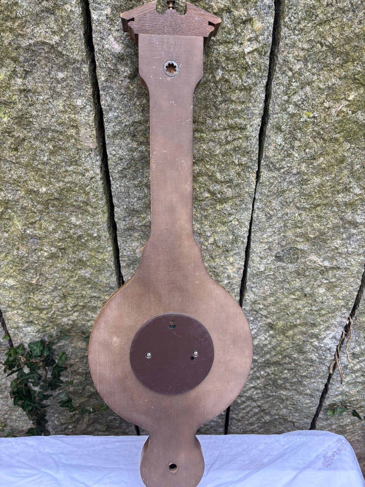 Vintage Wetterstation Banjo Wandbarometer von unbekannt für unbekannt