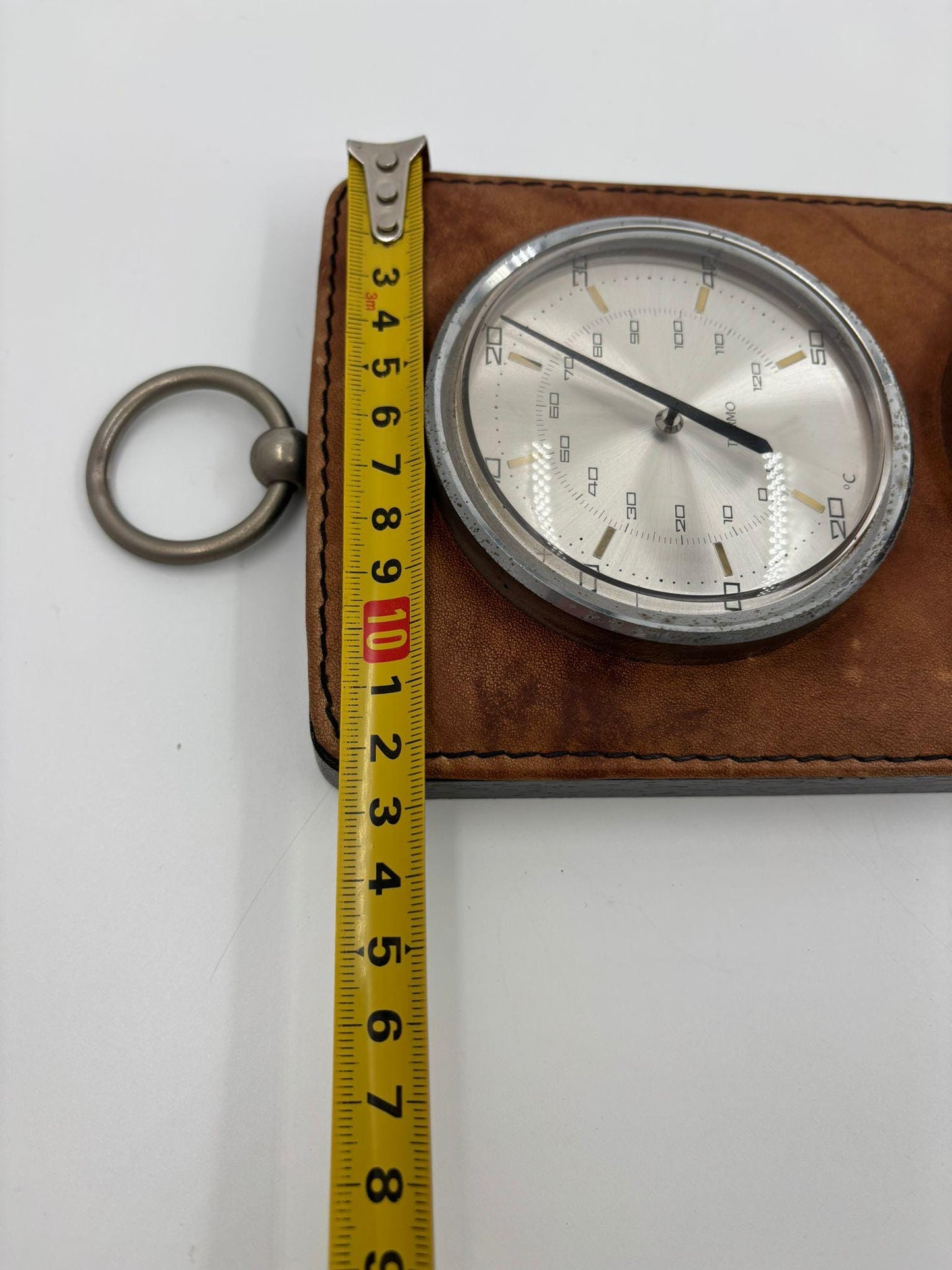 Vintage Wetterstation FYGIO auf Kunstlederplatte von FYGIO