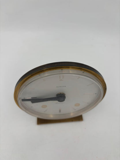 Vintage Tischuhr Europa Clomatic von Clomatic funktionstüchtig Messinggehäuse