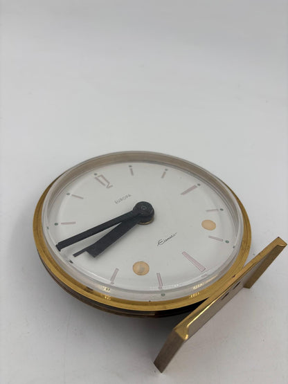 Vintage Tischuhr Europa Clomatic von Clomatic funktionstüchtig Messinggehäuse