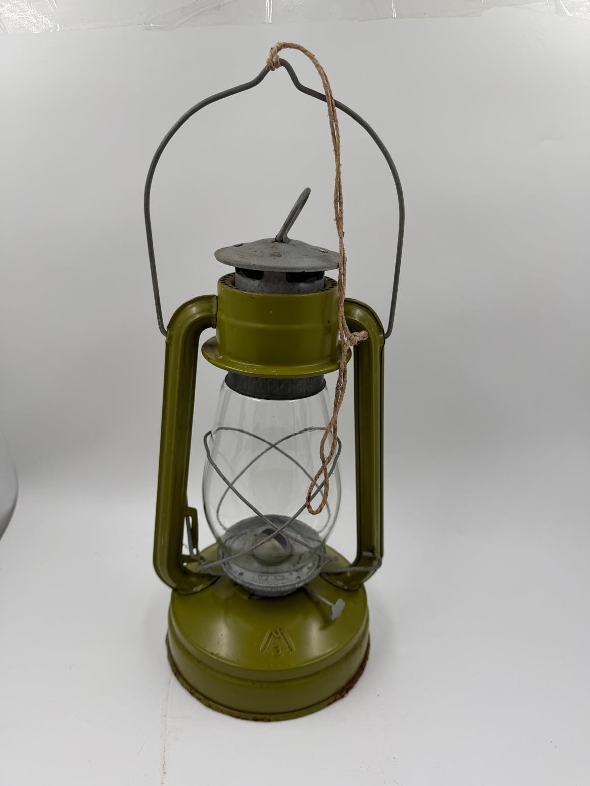 Vintage Sturmlampe grün lackiert von unbekannt für unbekannt
