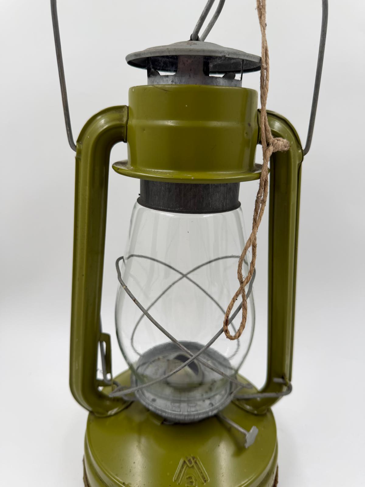 Vintage Sturmlampe grün lackiert von unbekannt für unbekannt