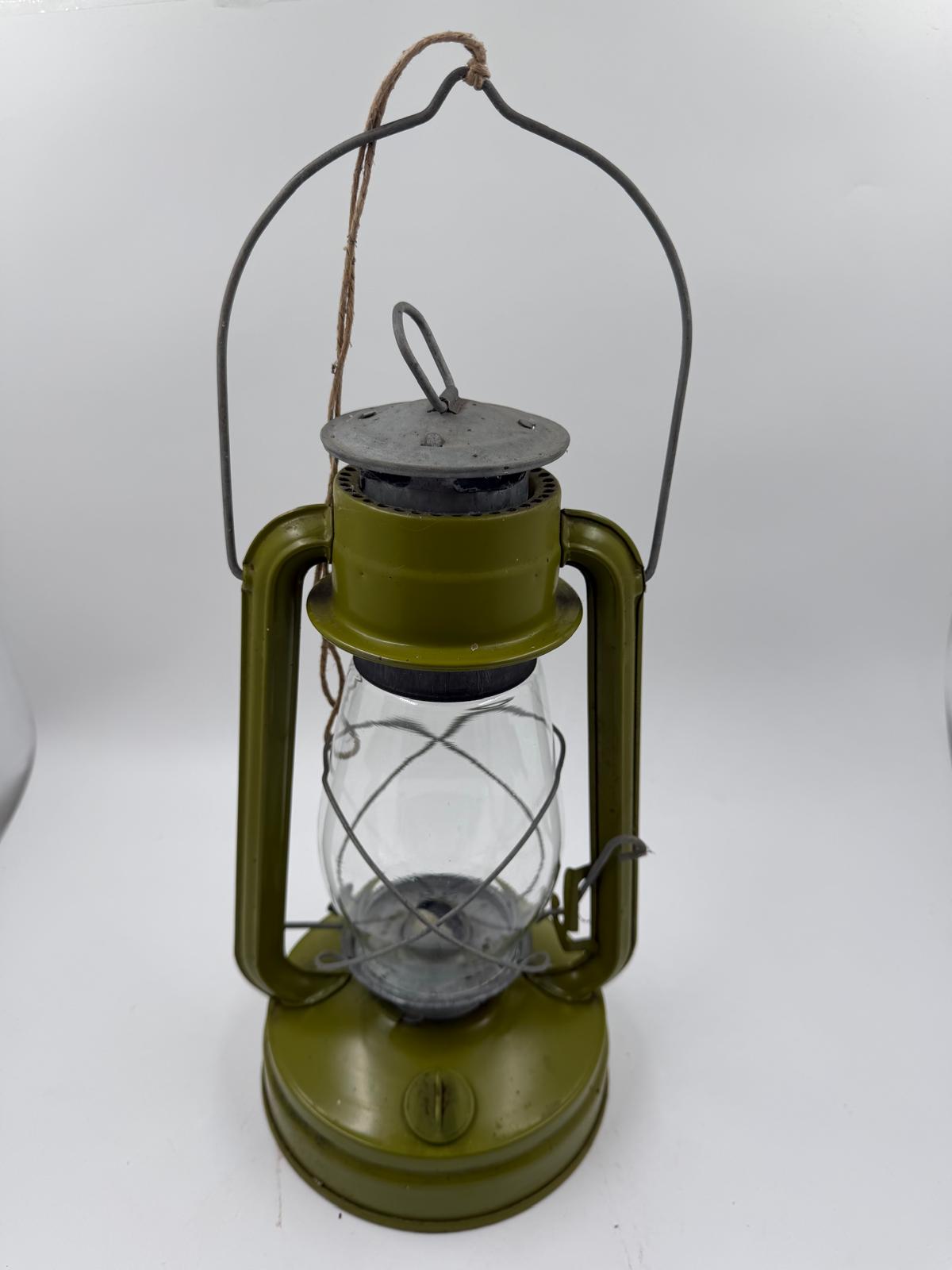 Vintage Sturmlampe grün lackiert von unbekannt für unbekannt