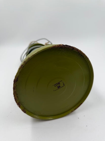Vintage Sturmlampe grün lackiert von unbekannt für unbekannt