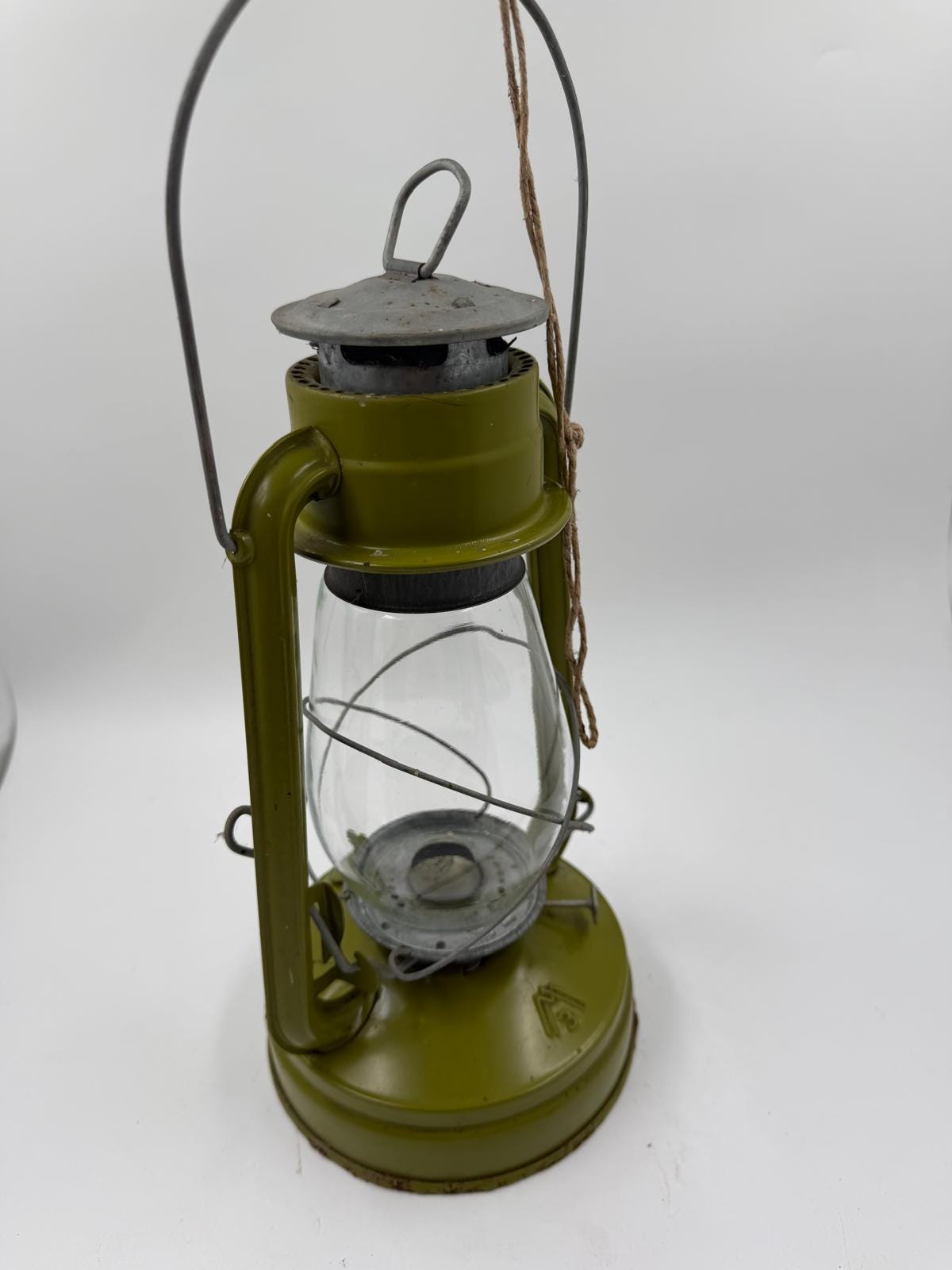 Vintage Sturmlampe grün lackiert von unbekannt für unbekannt