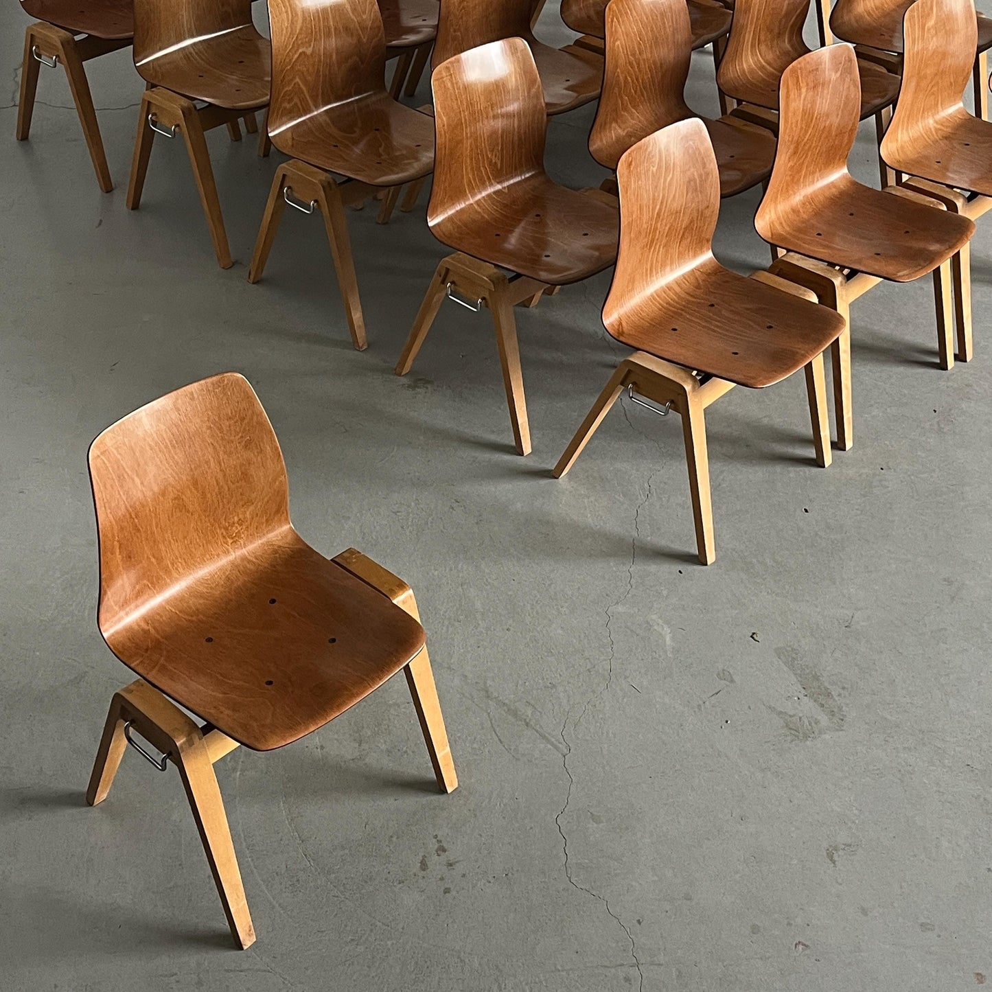 Vintage Stapelstuhl von Adam Stegner für Pagholz Flötotto