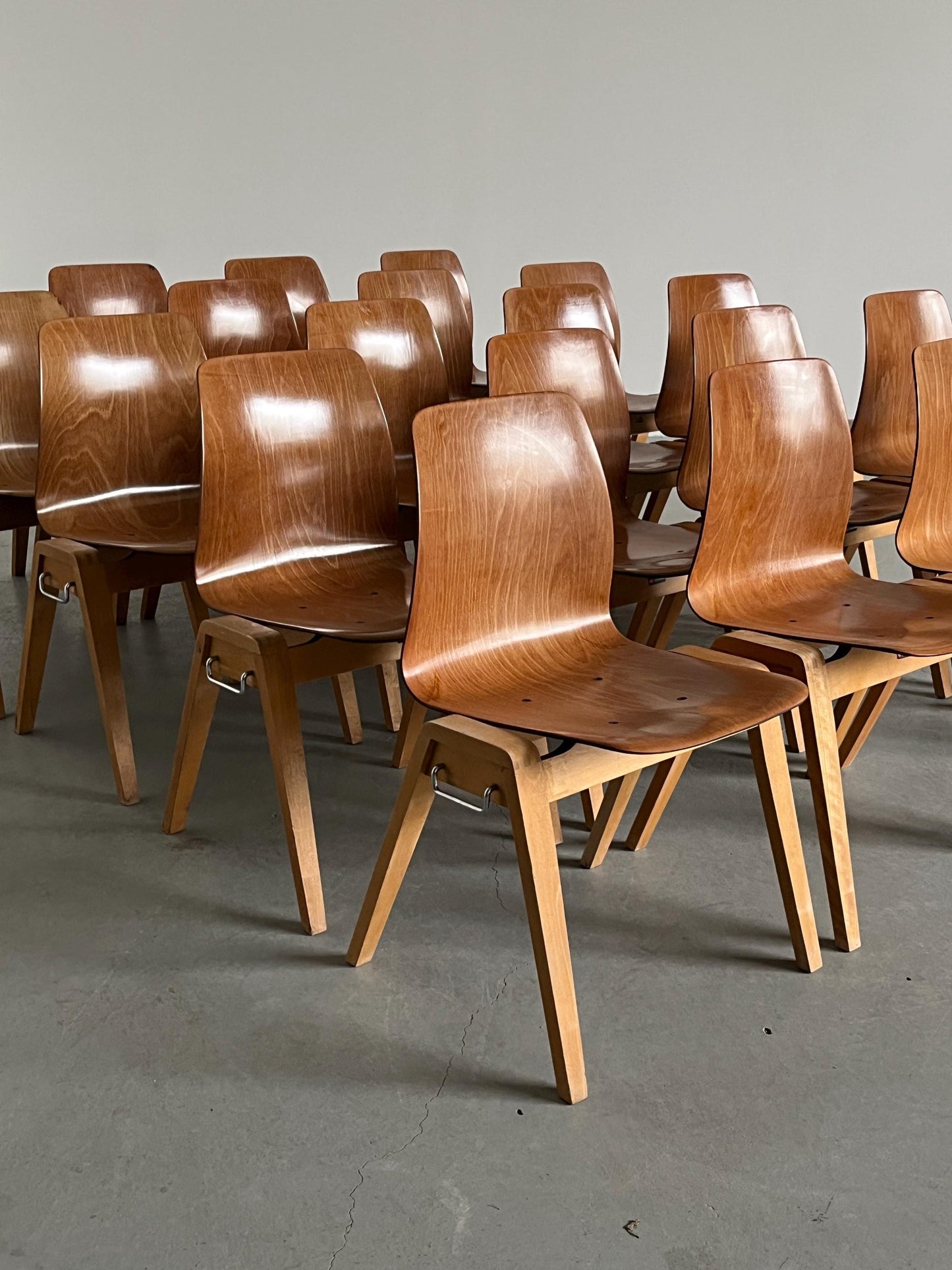 Vintage Stapelstuhl von Adam Stegner für Pagholz Flötotto