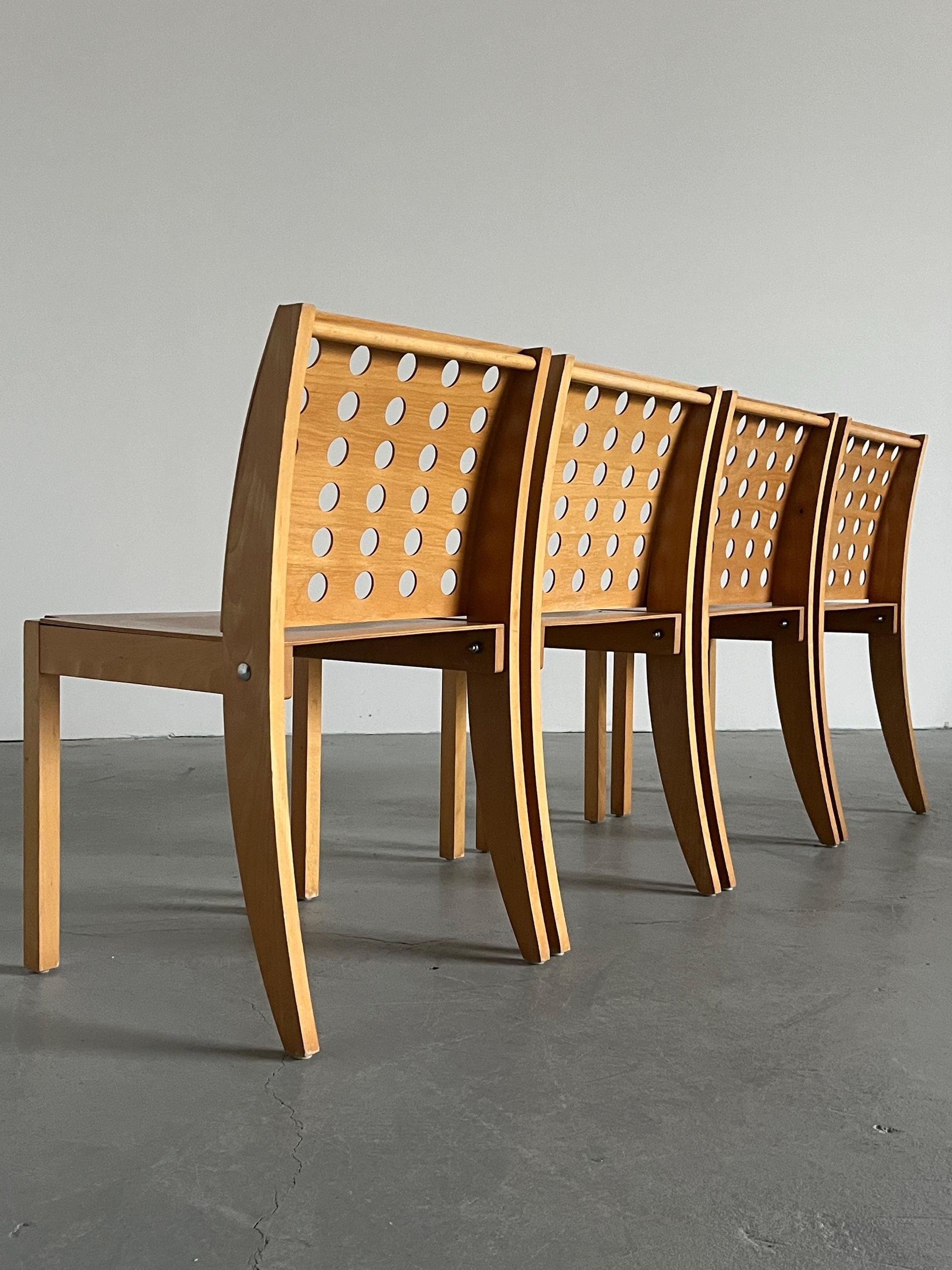 Vintage Stuhl S471 Set von 4 von Christoph Zschocke für Thonet stapelbar