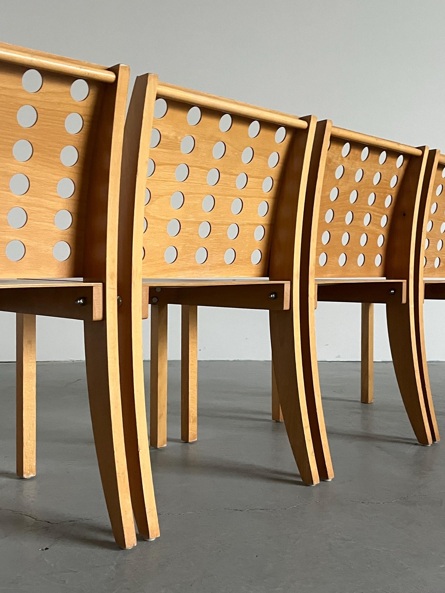 Vintage Stuhl S471 Set von 4 von Christoph Zschocke für Thonet stapelbar