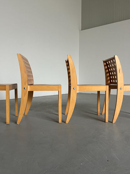 Vintage Stuhl S471 Set von 4 von Christoph Zschocke für Thonet stapelbar