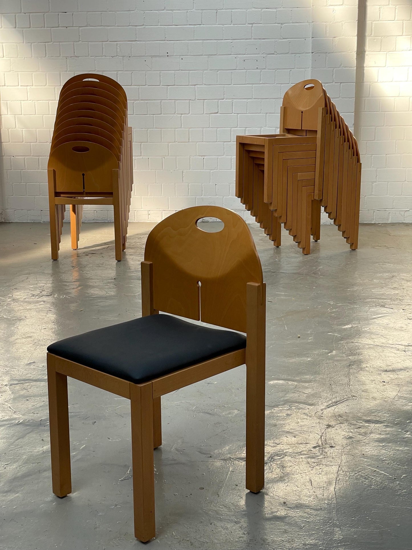 Vintage Esszimmerstuhl von Arno Votteler für B&W stapelbar