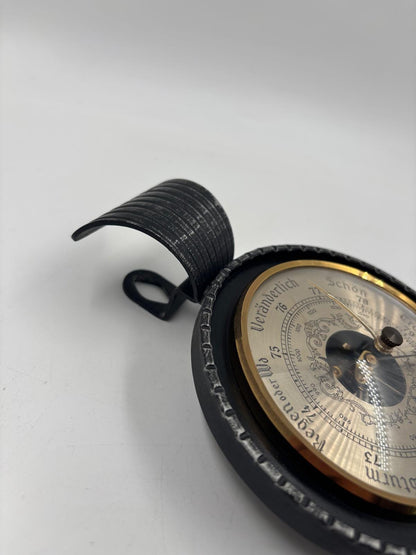 Vintage Wandbarometer Baromaster von Baromaster mit Schmiedeeisen-Halterung