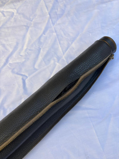 Vintage Sonnenschirm von Knirps schwarz mit Kunstlederhülle