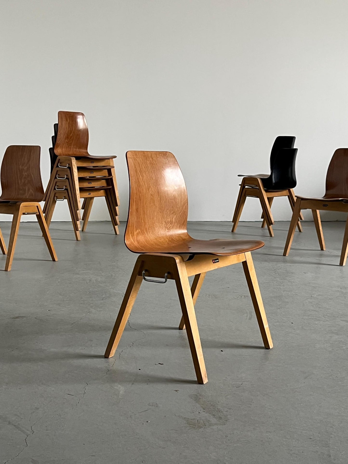 Vintage Stapelstuhl von Adam Stegner für Pagholz Flötotto