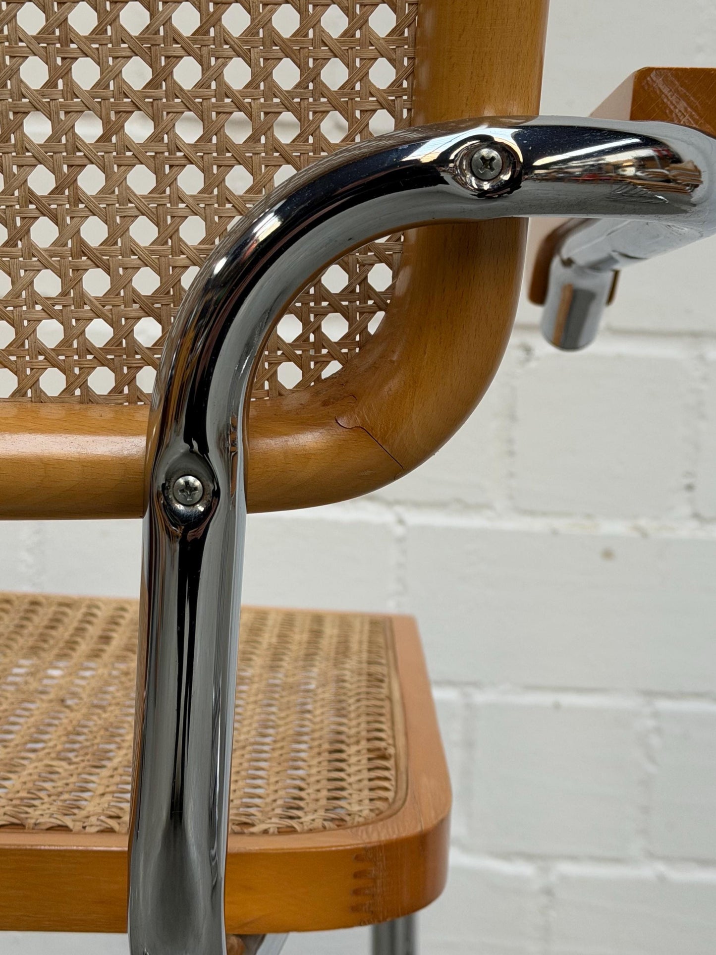 Vintage Stuhl Cesca von Marcel Breuer für unbekannter italienischer Designer