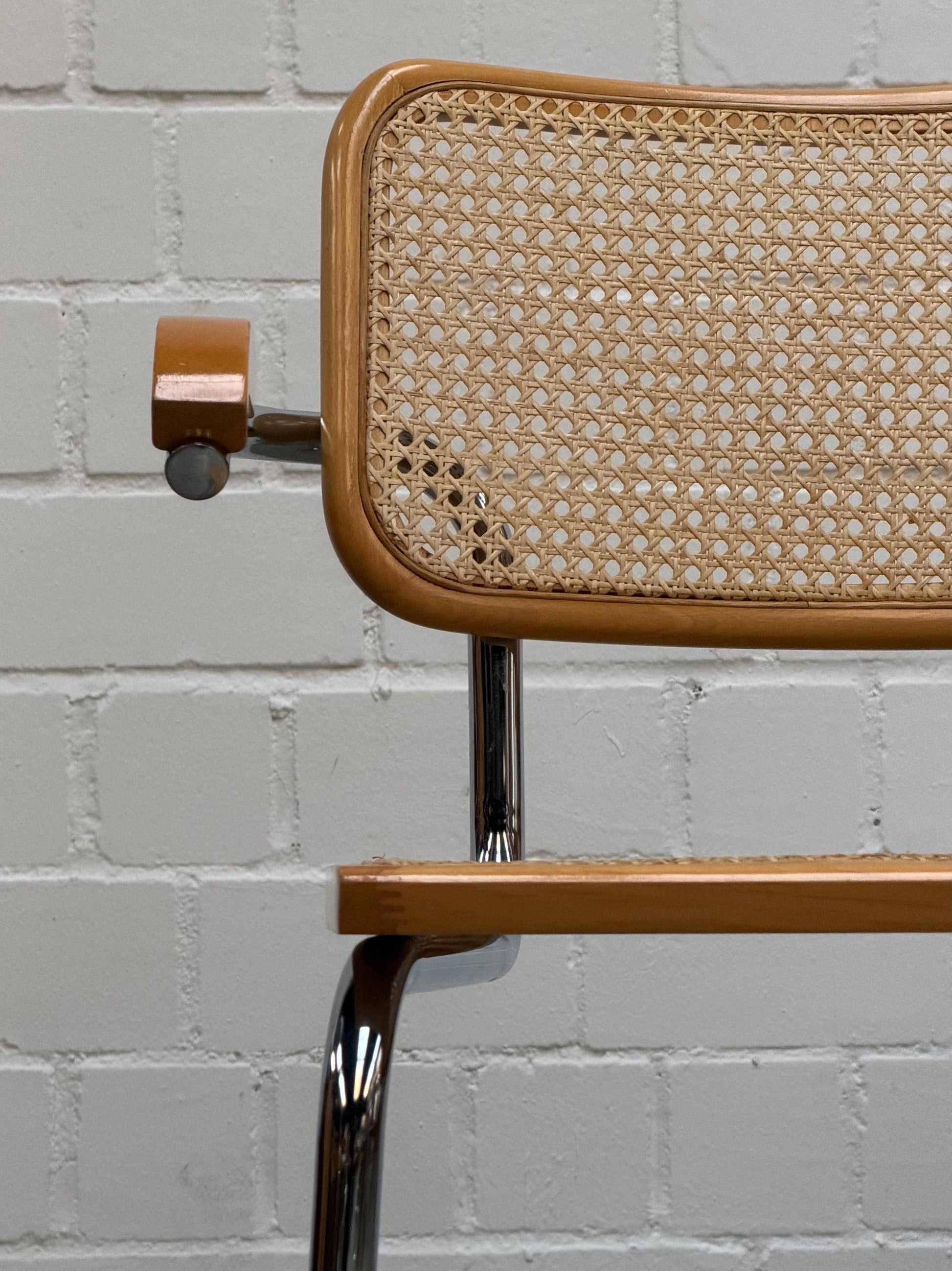 Vintage Stuhl Cesca von Marcel Breuer für unbekannter italienischer Designer