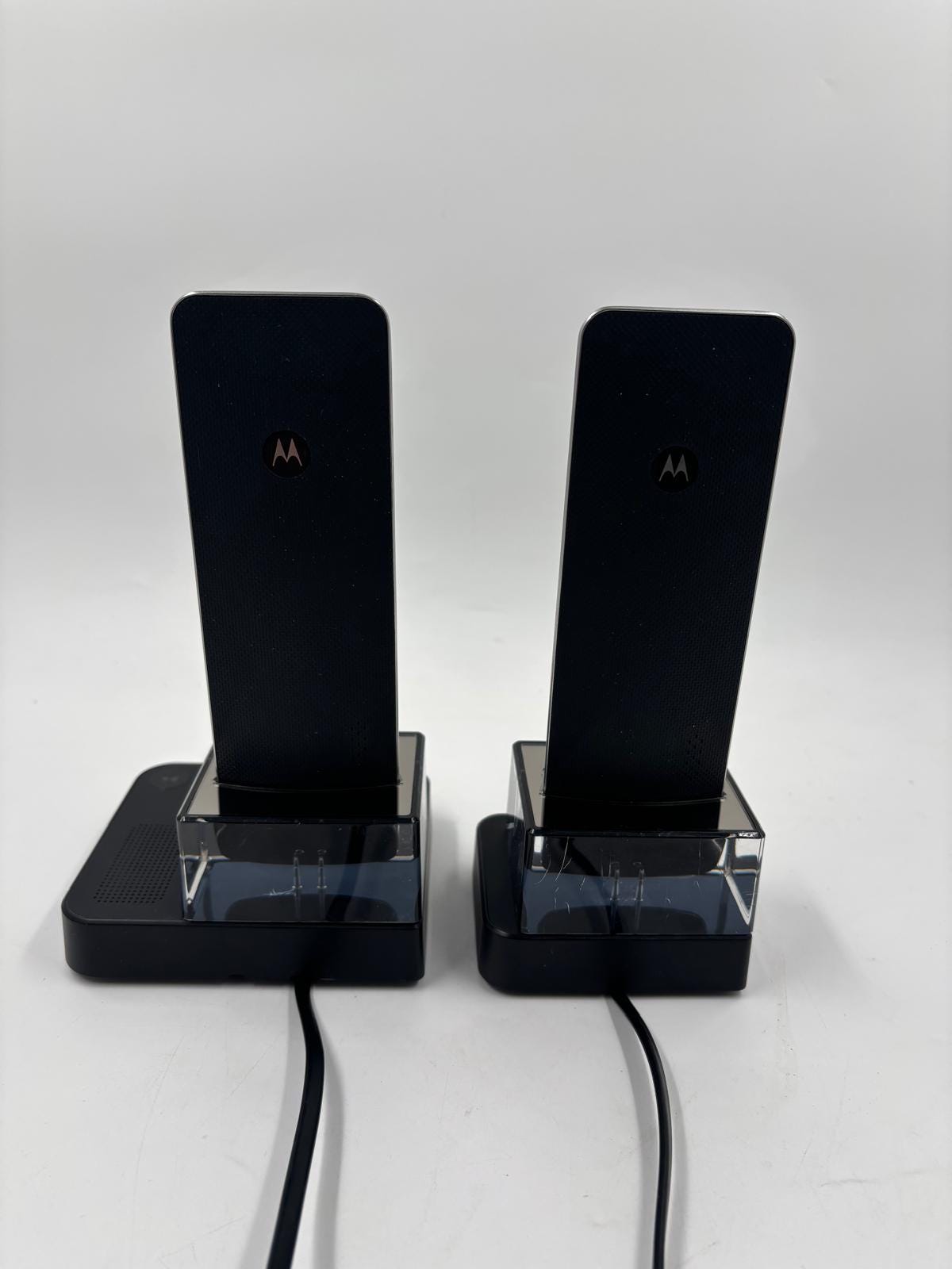 Vintage Schnurlostelefon IT.6.2TX von Motorola mit Anrufbeantworter und 2 Mobilteilen