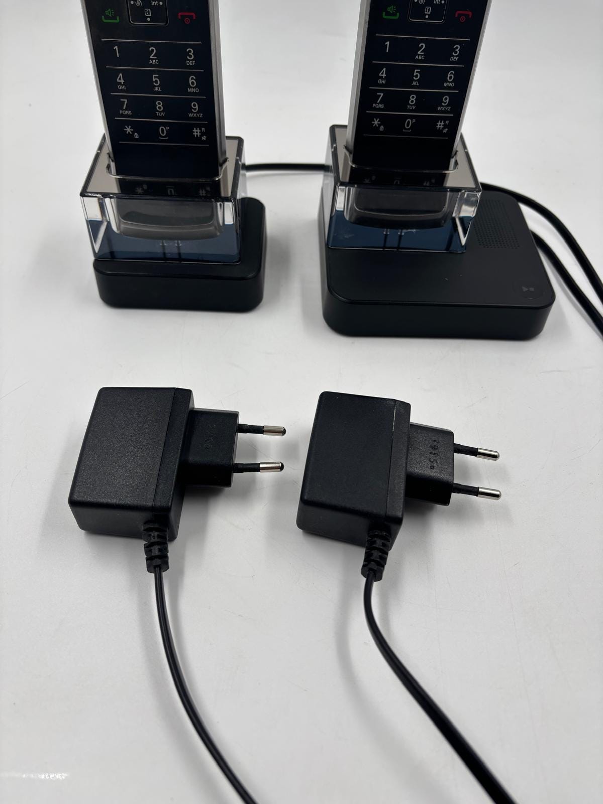 Vintage Schnurlostelefon IT.6.2TX von Motorola mit Anrufbeantworter und 2 Mobilteilen