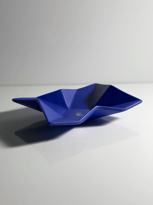 Vintage Schale Ultramarine Kobalt Blau Prisma von ASA