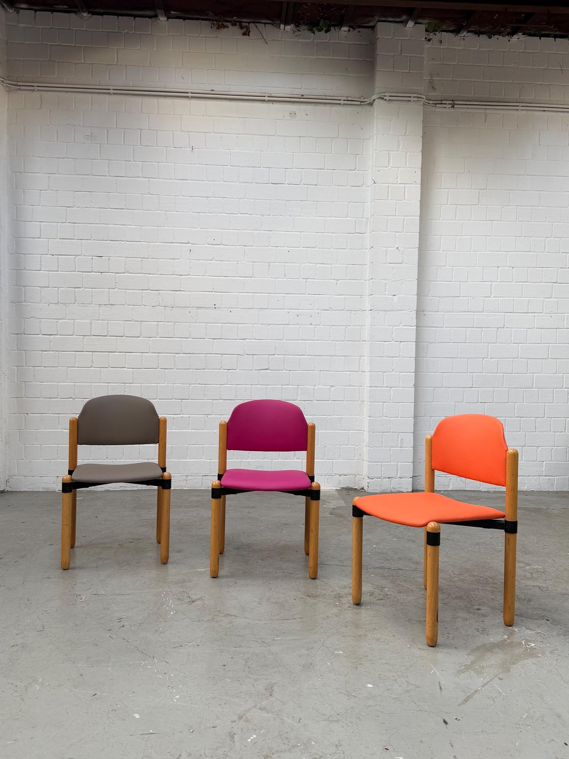 Vintage Stuhl von Fröscher Sitform stapelbar