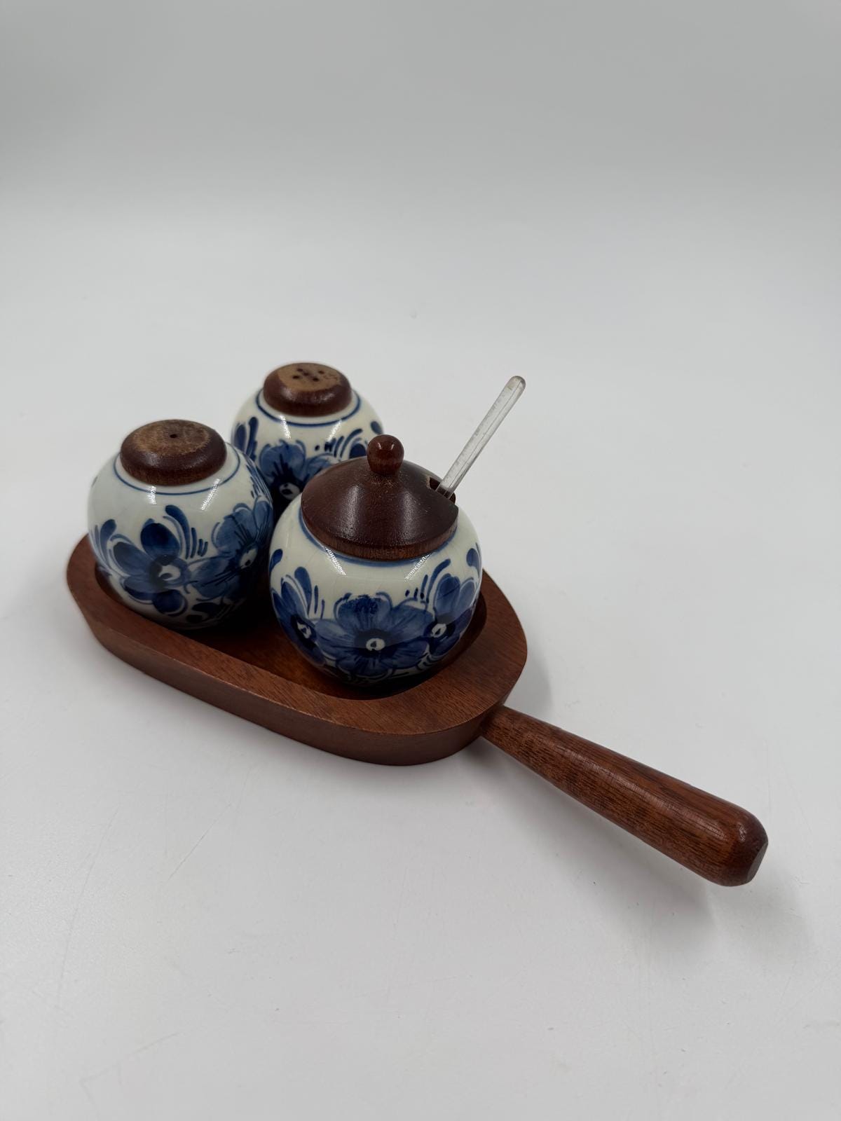 Vintage Dosen Set Original Delfts blau weiß von Original Delfts