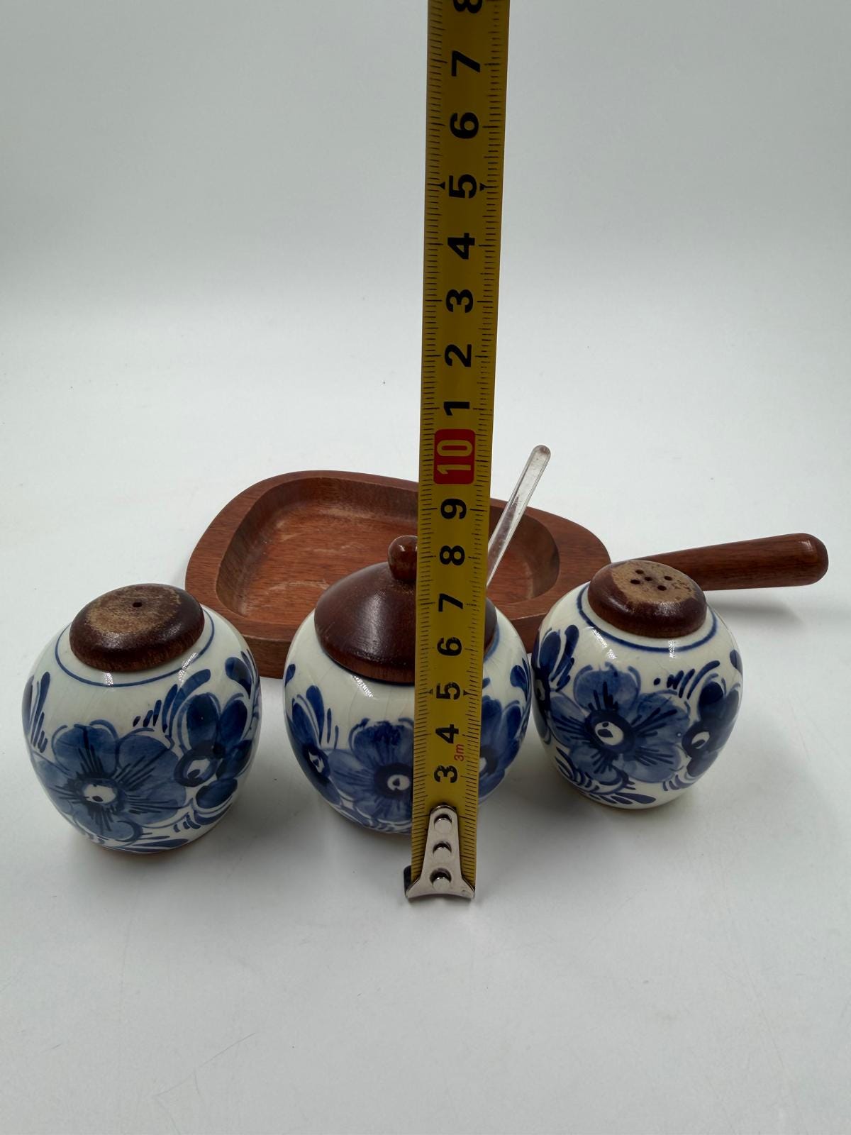 Vintage Dosen Set Original Delfts blau weiß von Original Delfts