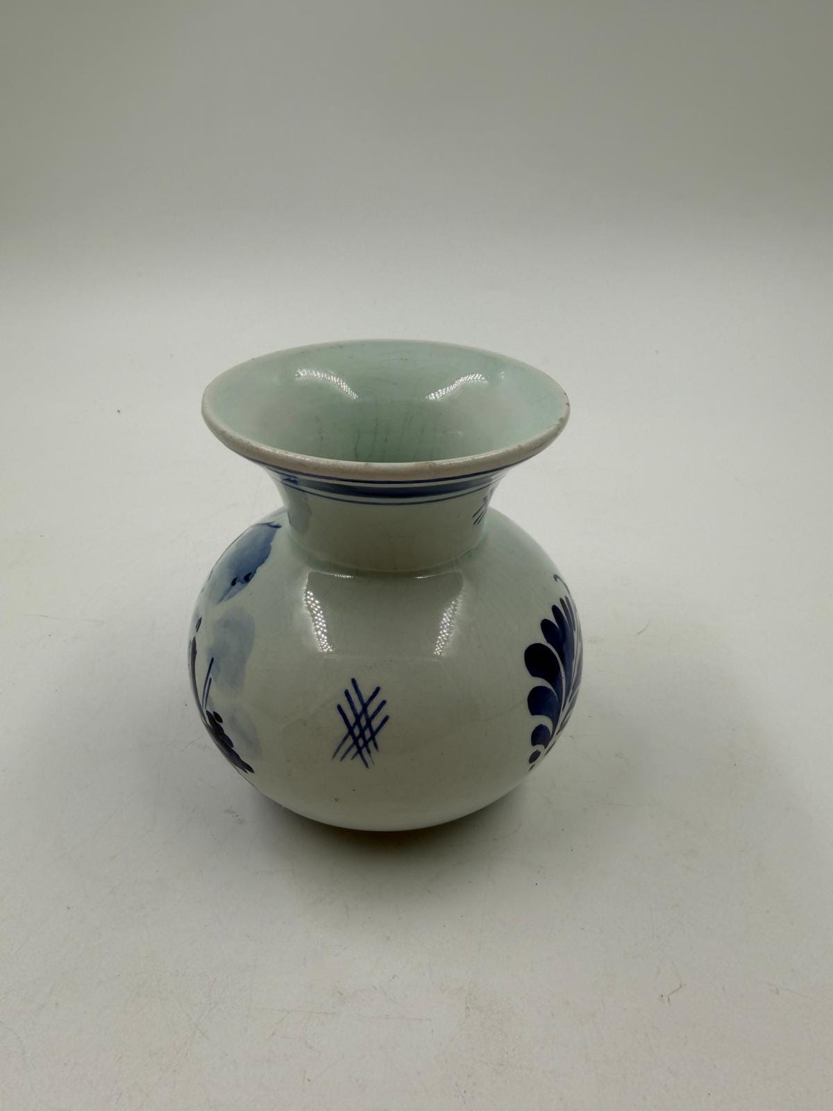 Vintage Vase Delft Blau Windmühle