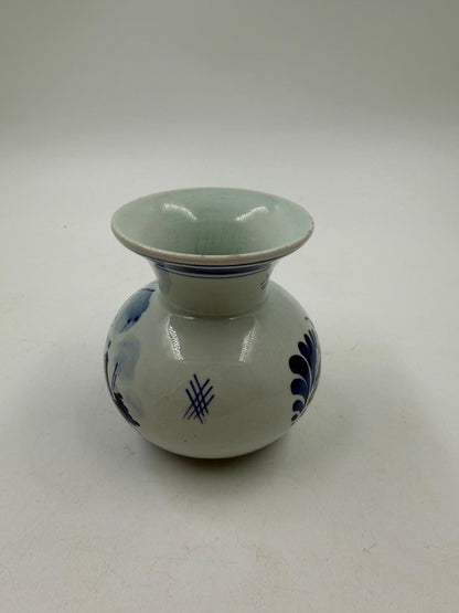 Vintage Vase Delft Blau Windmühle