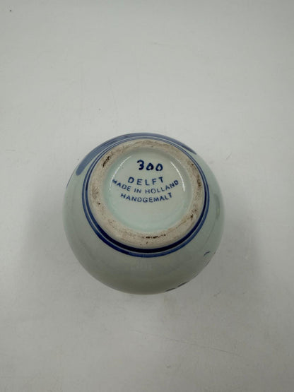 Vintage Vase Delft Blau Windmühle