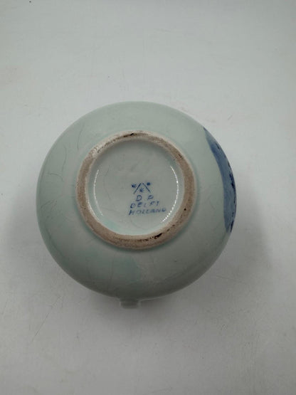 Vintage Krug Delft Blau mit Windmühle
