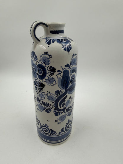 Vintage Vase Delft Blau mit Henkel