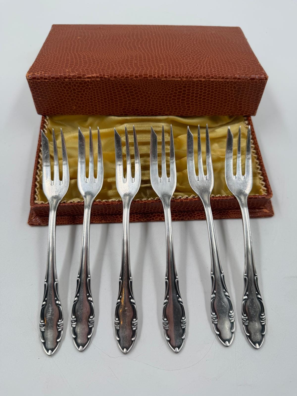 Vintage Kuchengabel Set von 6 von SBS Solingen