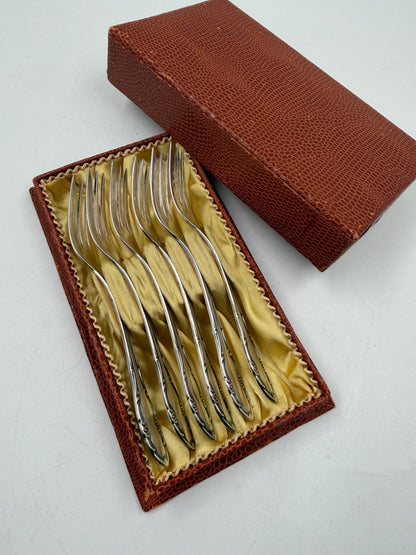 Vintage Kuchengabel Set von 6 von SBS Solingen