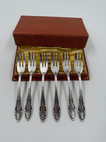 Vintage Kuchengabel Set von 6 von SBS Solingen