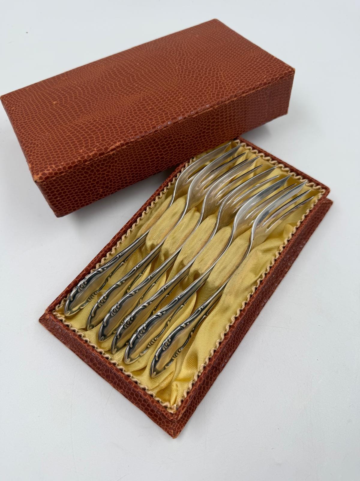 Vintage Kuchengabel Set von 6 von SBS Solingen