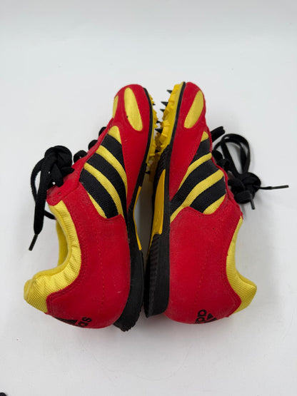 Vintage Sneaker adidas Techstar Intervall Trainer rot gelb schwarz Größe 37,5