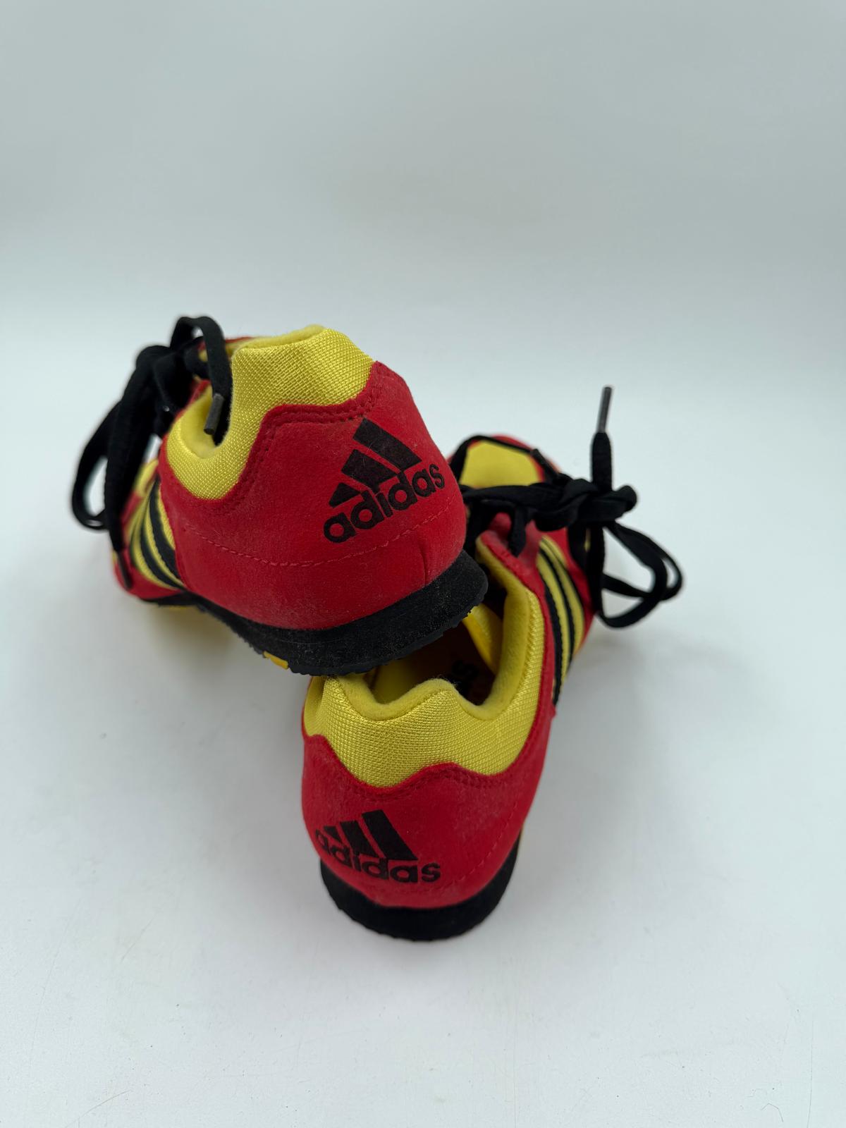 Vintage Sneaker adidas Techstar Intervall Trainer rot gelb schwarz Größe 37,5