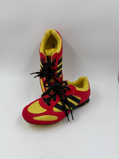 Vintage Sneaker adidas Techstar Intervall Trainer rot gelb schwarz Größe 37,5