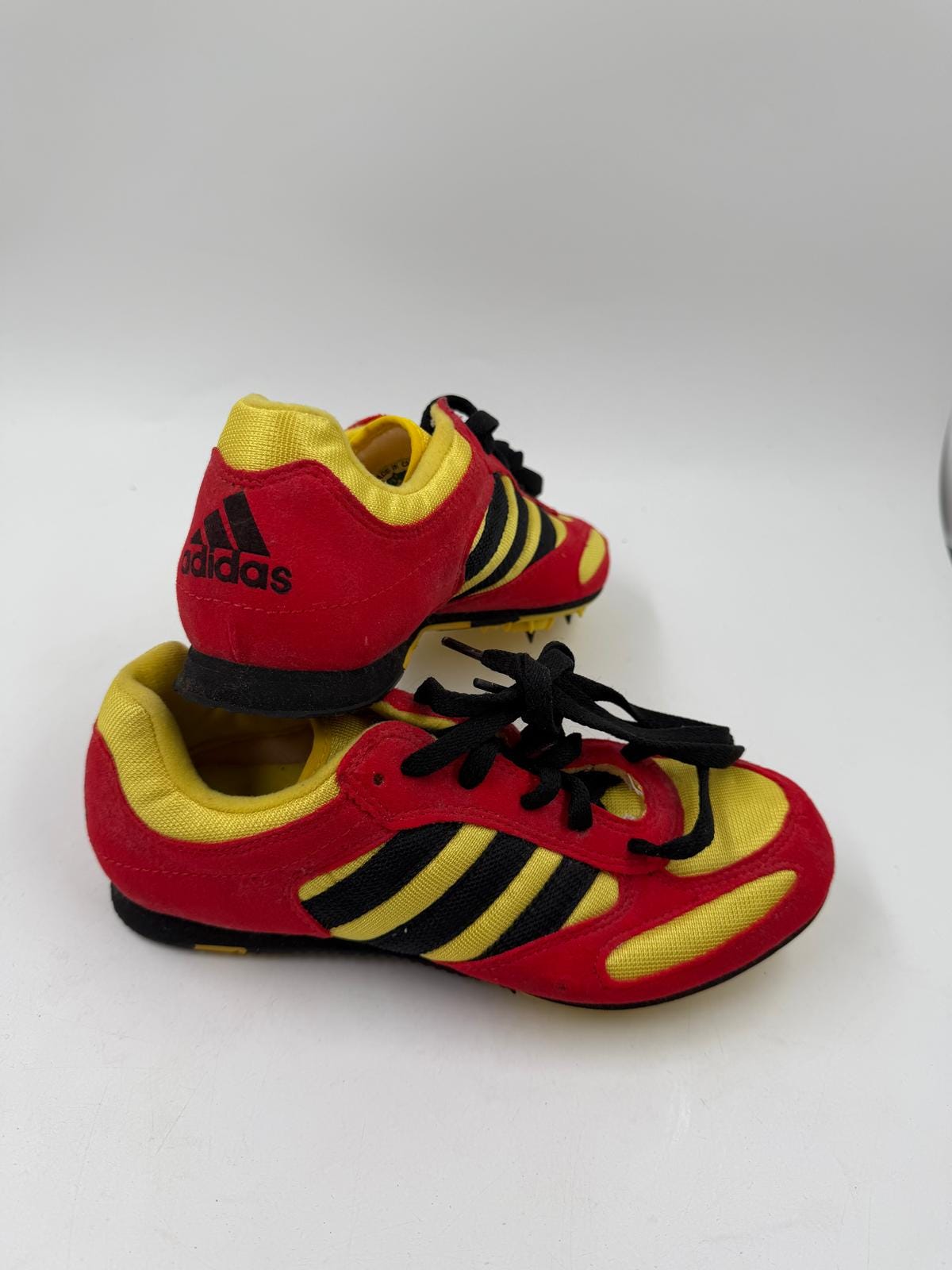 Vintage Sneaker adidas Techstar Intervall Trainer rot gelb schwarz Größe 37,5