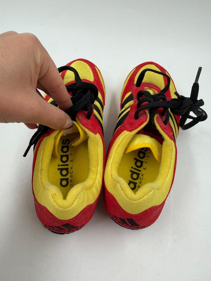 Vintage Sneaker adidas Techstar Intervall Trainer rot gelb schwarz Größe 37,5