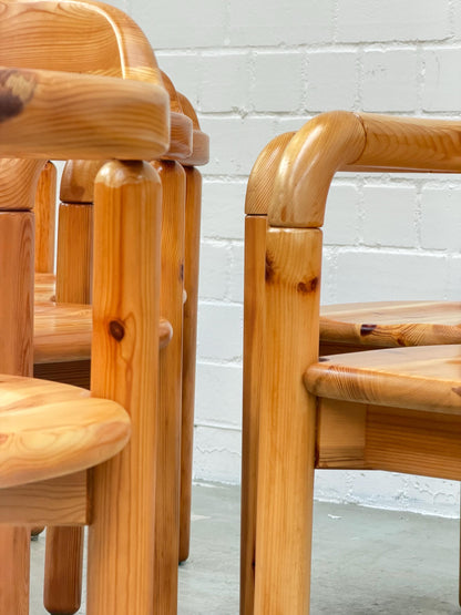 Vintage Esszimmerstuhl von Rainer Daumiller für Hirtshals Sagewerk aus massiver Kiefer