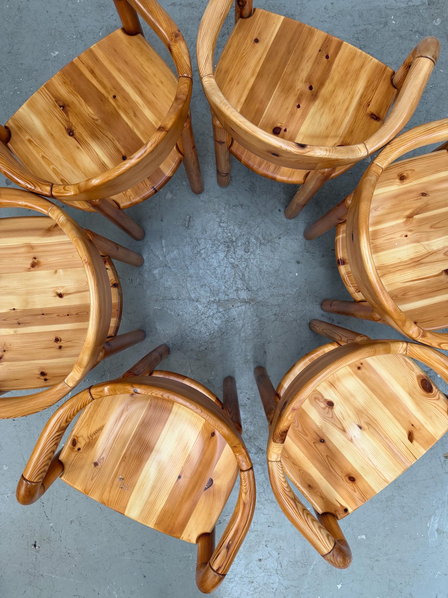 Vintage Esszimmerstuhl von Rainer Daumiller für Hirtshals Sagewerk aus massiver Kiefer