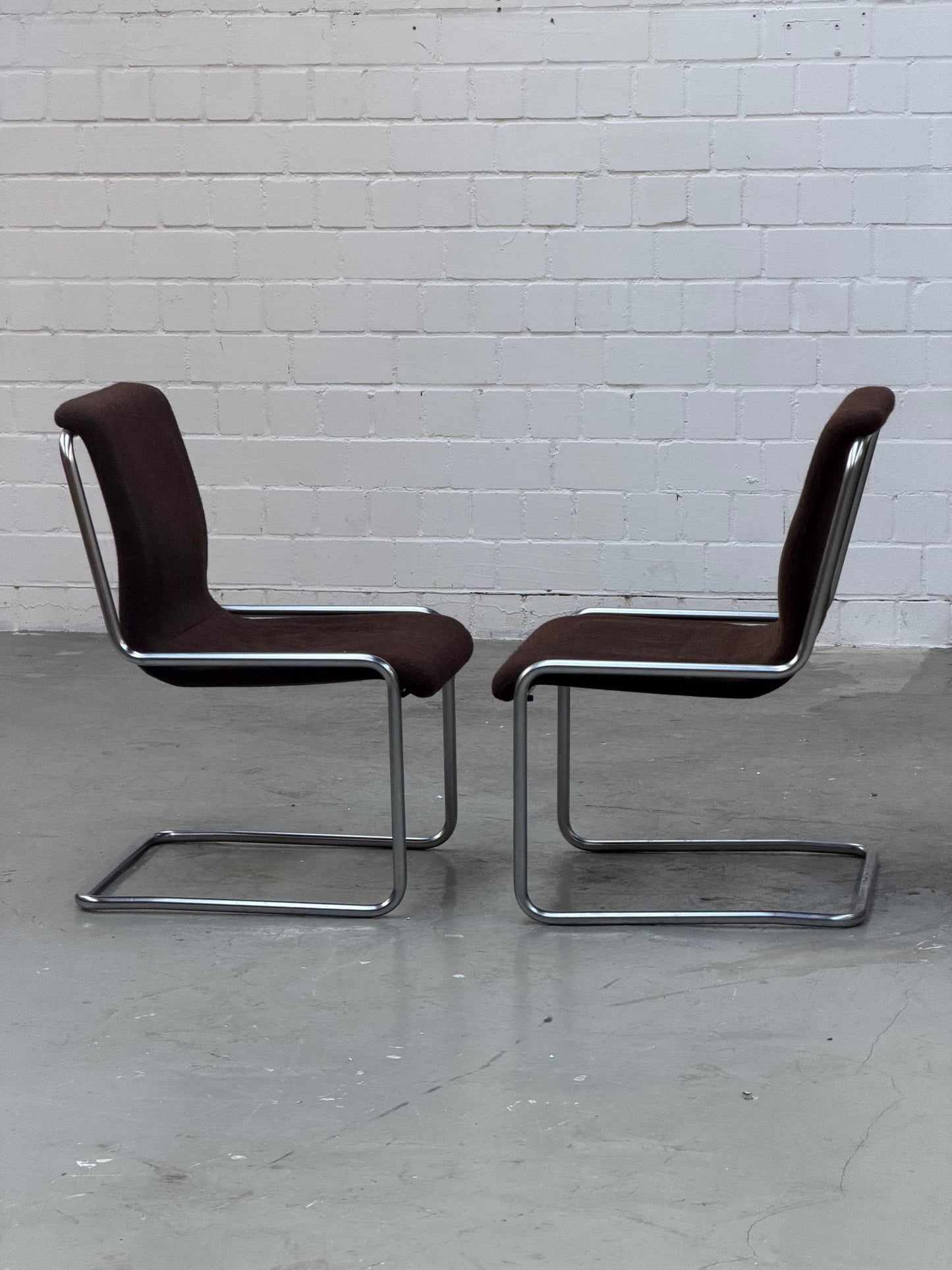 Vintage Freischwinger Stuhl von Herbert Hirche für Mauser Bauhaus