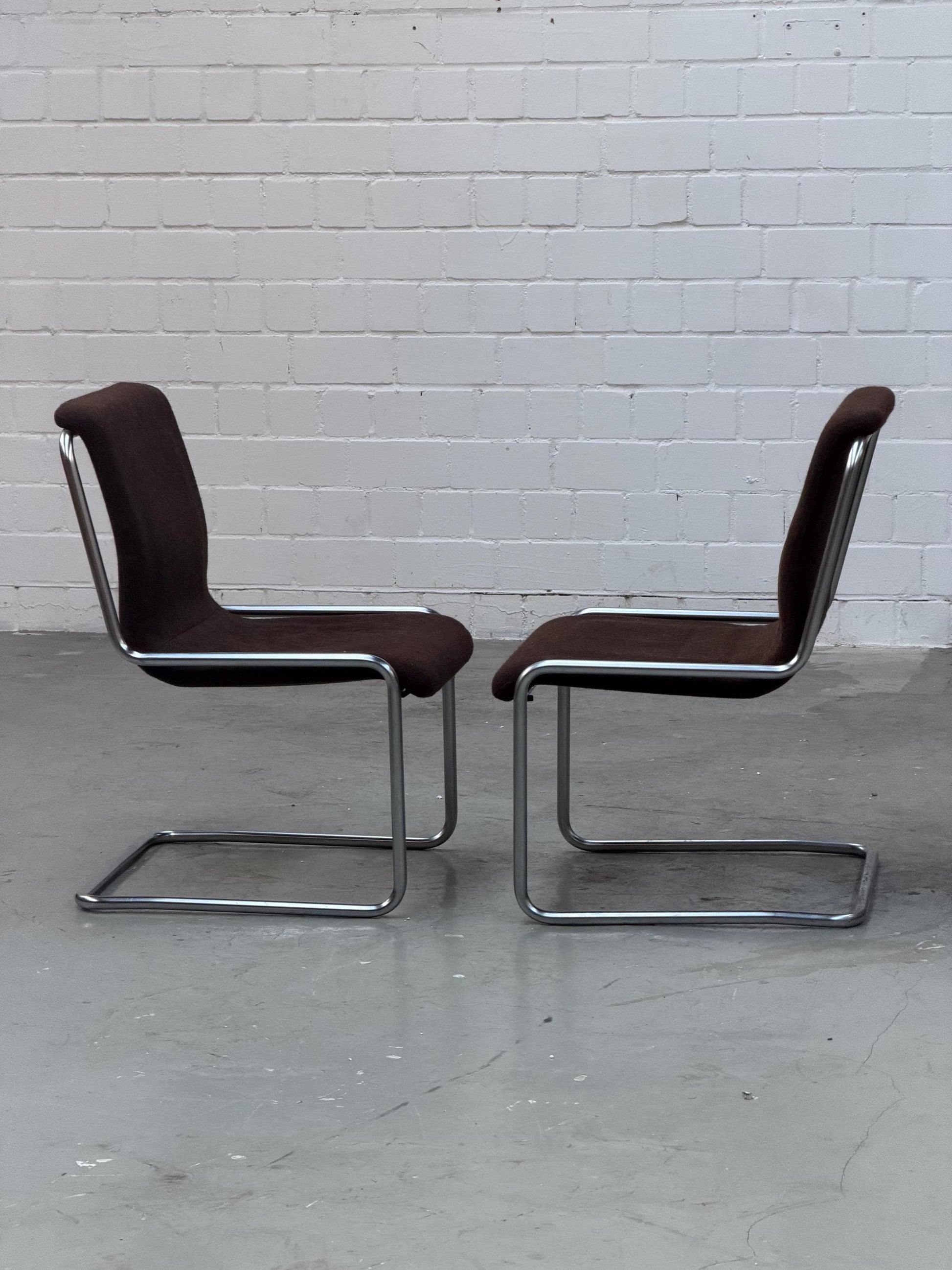 Vintage Freischwinger Stuhl von Herbert Hirche für Mauser Bauhaus