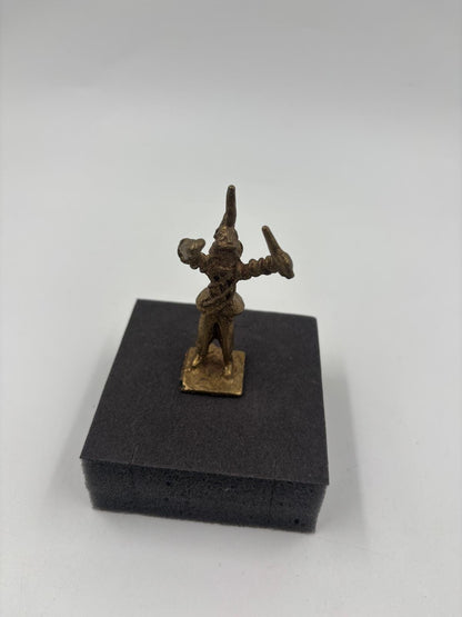 Vintage Skulptur tribal/ethno Stil Messingguss mit Patina sehr selten