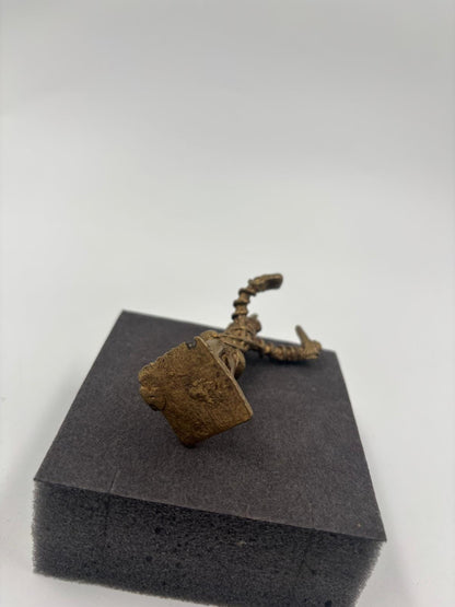 Vintage Skulptur tribal/ethno Stil Messingguss mit Patina sehr selten