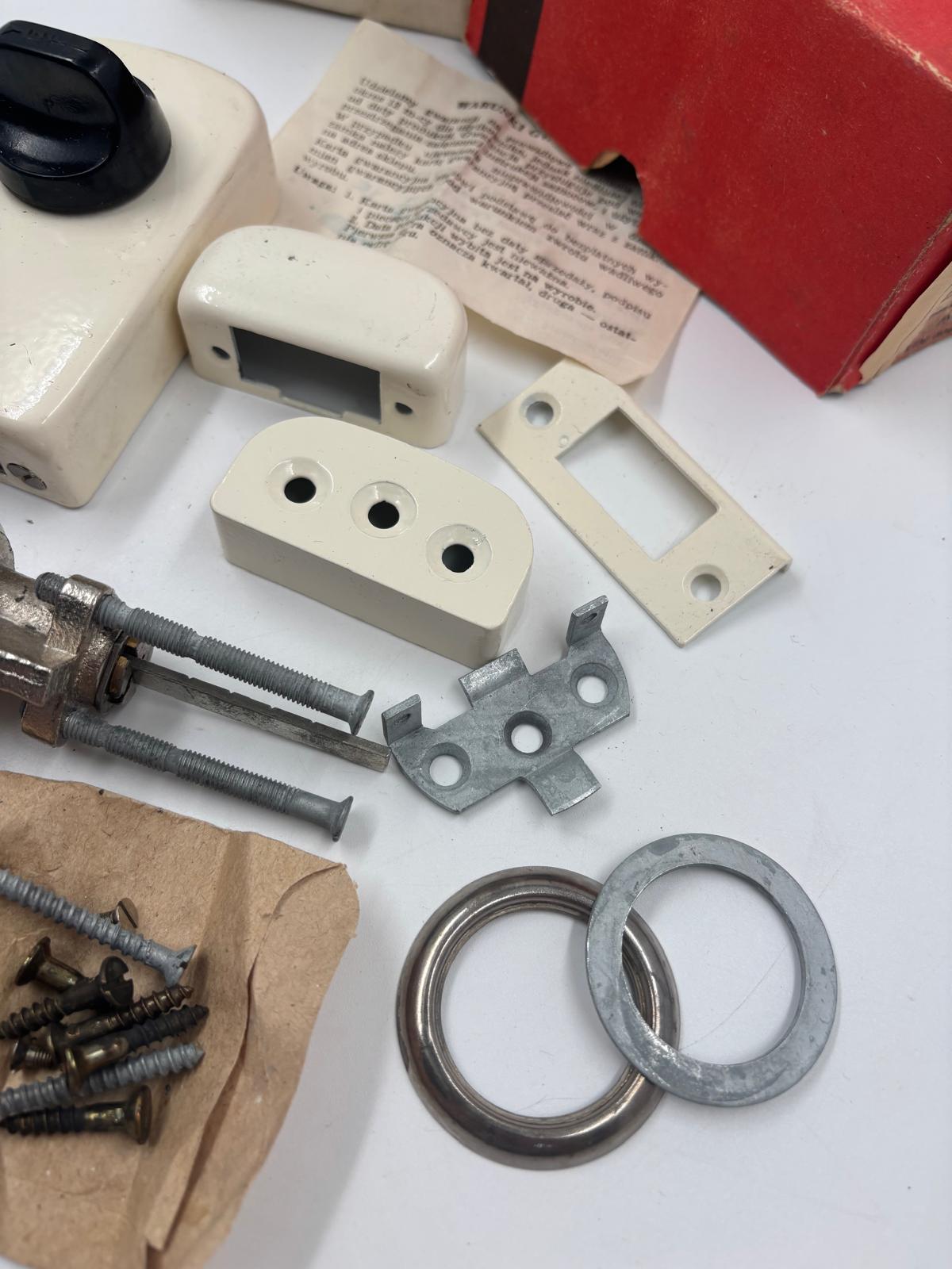 Vintage Türschloss YETI komplett mit Zylinder und OVP