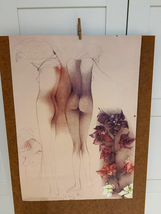 Vintage Kunstposter Orchideen für John von Bruno Bruni