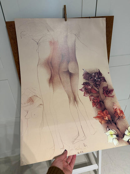 Vintage Kunstposter Orchideen für John von Bruno Bruni